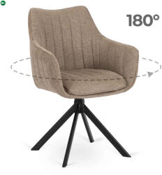 Mebel Elite MUMBAI forgó étkezőszék bézs