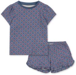 Konges Sløjd gyerek pamut melegítő szett FAMO FRILL SET GOTS - türkiz 98