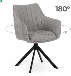 Mebel Elite MUMBAI forgó étkezőszék szürke