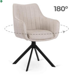 Mebel Elite MUMBAI forgó étkezőszék krém