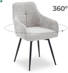 Mebel Elite LARISA forgó étkezőszék szürke