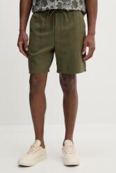 Les Deux férfi lenvászon rövidnadrág Otto - zöld L - answear - 40 990 Ft