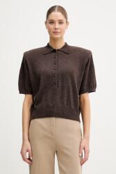 ROTATE női gyapjú pulóver - barna L