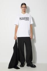 PUMA pamut póló PUMA x PLEASURES Typo Tee - fehér XXL