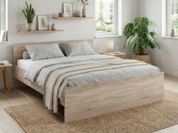  Ágy ELISA 120 x 200 cm, sonoma tölgy Ágyrács: Lamellás ágyrács, Matrac: Deluxe 10 cm matrac