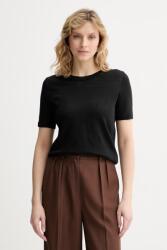 Weekend Max Mara T-shirt női vászon PANCONE - fekete S