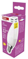 EMOS Classic 2, 5W (32W) E14 350lm 4000K C35 ZQ3D13 LED gyertya izzó (EMOS-ZQ3D13)