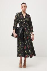 MEDICINE kiszélesedő ruha viszkóz - fekete S