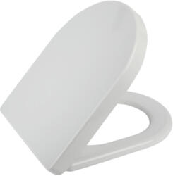 Styron WC ülőke D-FORMA fehér, duroplast műanyag, Soft Close (STY-550-11) (STY-550-11)