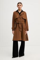 Sisley trench női viszkózzal - barna 42