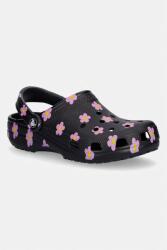 Crocs női papucs Classic Flower Clog - fekete Női 37/38