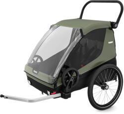 Thule Courier 10102002 kerékpáros gyermek/kutyahordozó, vintage green (10102002)