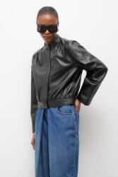 Answear. LAB női bőrkabát MEMO Unscripted kollekció - fekete L
