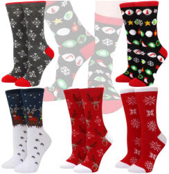 Malatec Karácsonyi pamut zokni színes 5 pár, 37-43
