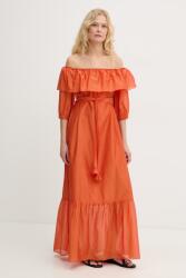 MARELLA váll nélküli selyem AEROSI - narancssárga 40