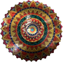 Malatec Stílusos, háromdimenziós mandala dekoráció, forgó szélfogó dísz 30 cm-es