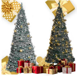 Malatec Díszített karácsonyfa, összecsukható, 150 cm