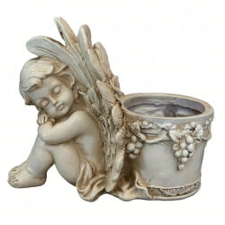Malatec Kerti Kaspó Angyal Szobor mintával, 24, 5 × 15, 2 × 20 cm