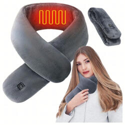 Malatec Fűthető téli sál elektromos, USB-vel, 3 üzemmód, hosszú üzemidő, mosható