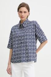 Luisa Spagnoli női pamut ingblúz Bilancina - sötétkék S