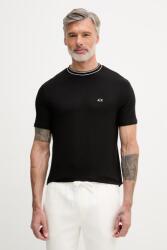 Giorgio Armani T-shirt férfi viszkózzal - fekete L