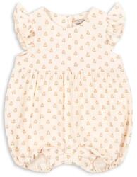 Konges Sløjd pamut rugdalózó COCO FRILL ROMPER GOTS - bézs 80