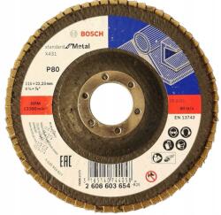 Bosch Accessories 2608603654 X431 Felületcsiszoló korong Ø 115 mm Furat átmérő 22.33 mm Acél 1 db (2608603654) (2608603654)