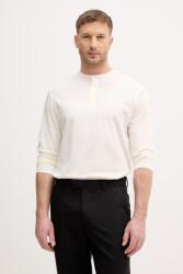 Sisley férfi pamut póló - bézs L