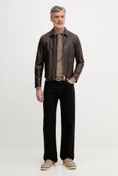 Sisley férfi pulóver pamuttal - barna L