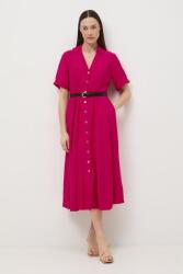 MEDICINE kiszélesedő ruha viszkózzal - rózsaszín S