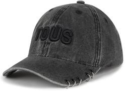 Tous női pamut siltes sapka - fekete Univerzális méret