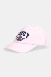 Juicy Couture női pamut siltes sapka CREST CAP - rózsaszín Univerzális méret
