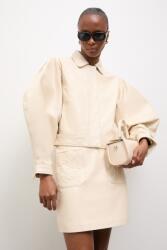 Answear. LAB kabát női bőr LEYLANI Unscripted kollekció - bézs M