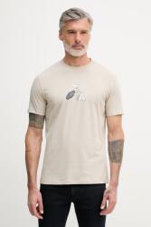 Giorgio Armani basic férfi pamut - bézs XL