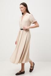 MEDICINE kiszélesedő ruha viszkózzal - bézs XL
