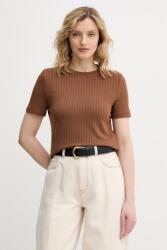 Sisley T-shirt női - barna XS