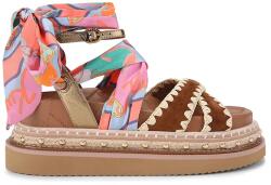 Kurt Geiger London szandál női bőr Orson Cross Scarf Sdl - barna Női 37