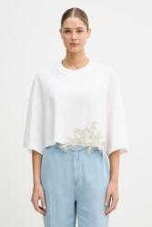 Blugirl Blumarine póló női pamut elasztánnal - fehér XS