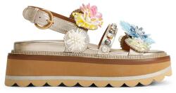 Kurt Geiger London női platformos bőr szandál Octavia Sling Flatform - arany Női 39