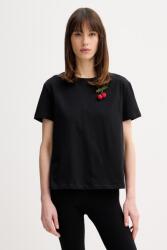 Twinset női pamut t-shirt - fekete XS
