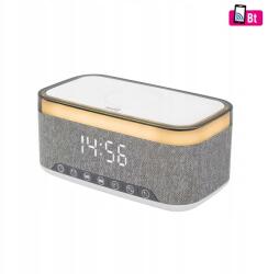  Led Home LTCR06 ébresztőóra rádióval és multimédia-lejátszóval, indukciós töltővel (SOLTCR06)
