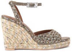 Kurt Geiger London szandál éksarokkal Espadrille Wedge - barna Női 36