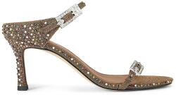 Kurt Geiger London szandál magas sarkú Strass Double Buckle Sdl - barna Női 37