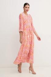 Hale Bob selyemkeverékes ruha Abby - narancssárga M