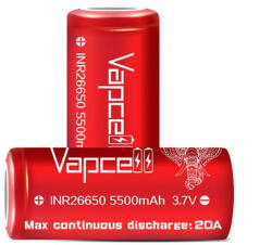Vapcell 26650 3.7V 5500mAh Li-ion ipari cella akku/akkumulátor