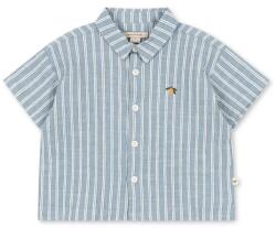Konges Sløjd gyerek ing pamutból ELLIOT SS SHIRT GOTS - kék 104