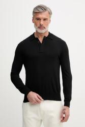 Sisley férfi pulóver pamuttal - fekete XL