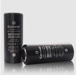 KeepPower 26650 3.6V 5500mAh Li-ion ipari cella akku/akkumulátor