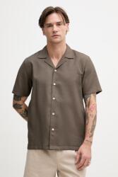 Lindbergh férfi pamut Ing - barna S