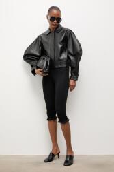 Answear. LAB női bőr kabát LEYLANIUnscripted kollekció - fekete M